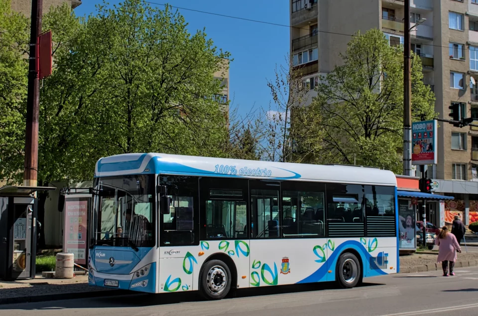 Electric city bus in Kazanlak