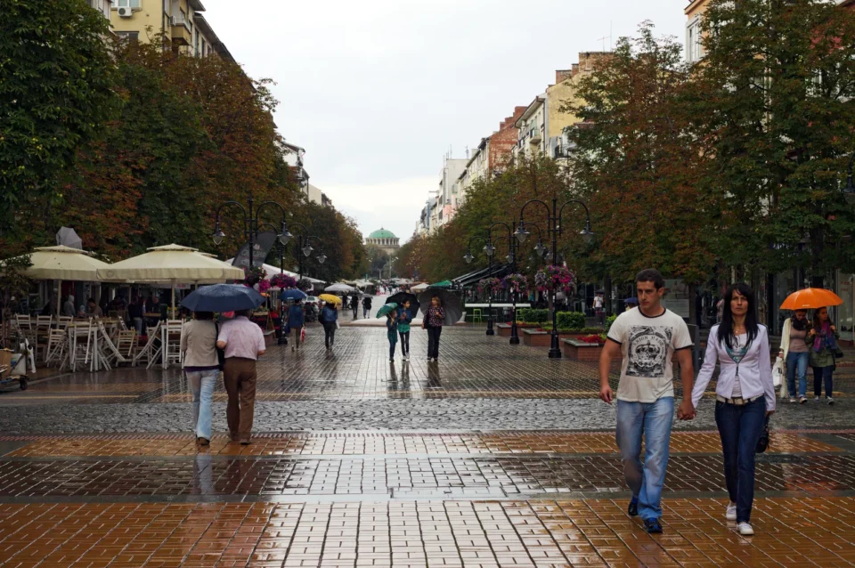 Boulevard Vitosha is the main pedestrian zone of Sofia