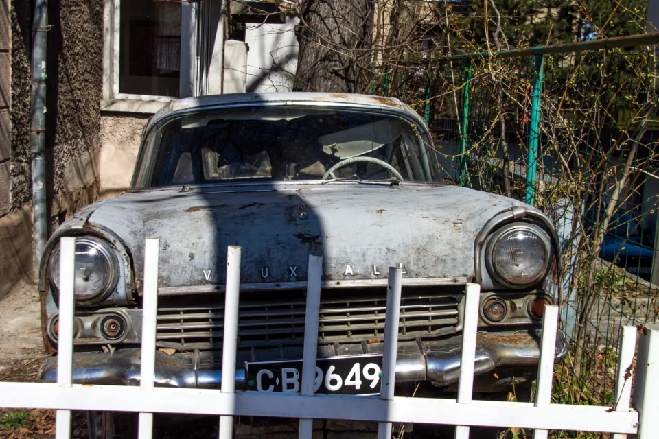 Old Vauxhall at the Journalist square in Sofia