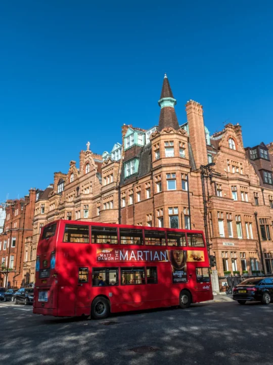 Double-decker bus in London