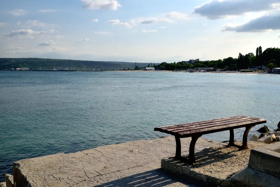A bench on the pier