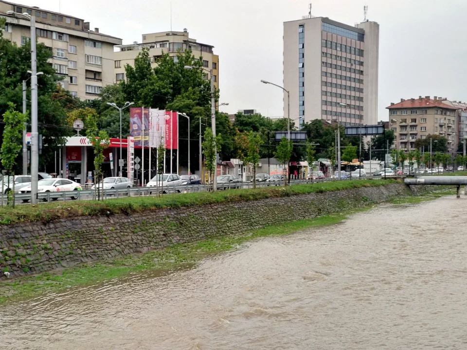 Vladaiska river after the heavy rains in June