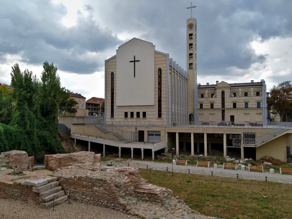 Saint Joseph cathedral and archeological site “Western gates of Serdica”