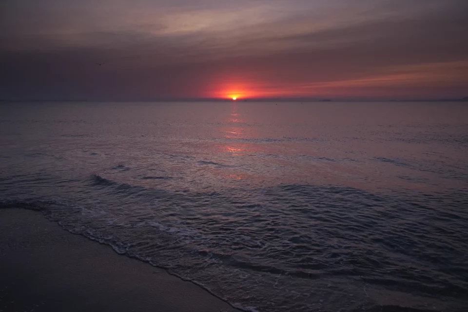 The sun arises over the Black Sea