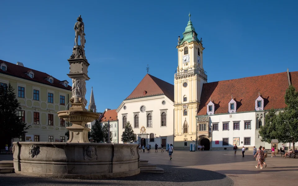 Main square of Bratislava.