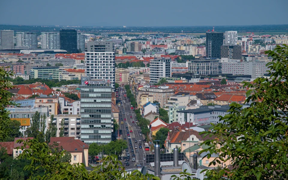 Shantzova street. The view from the “Mountain park”.