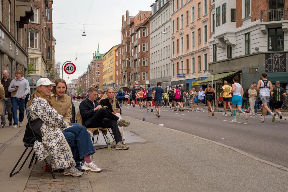 Copenhagen marathon 2024. Spectators.